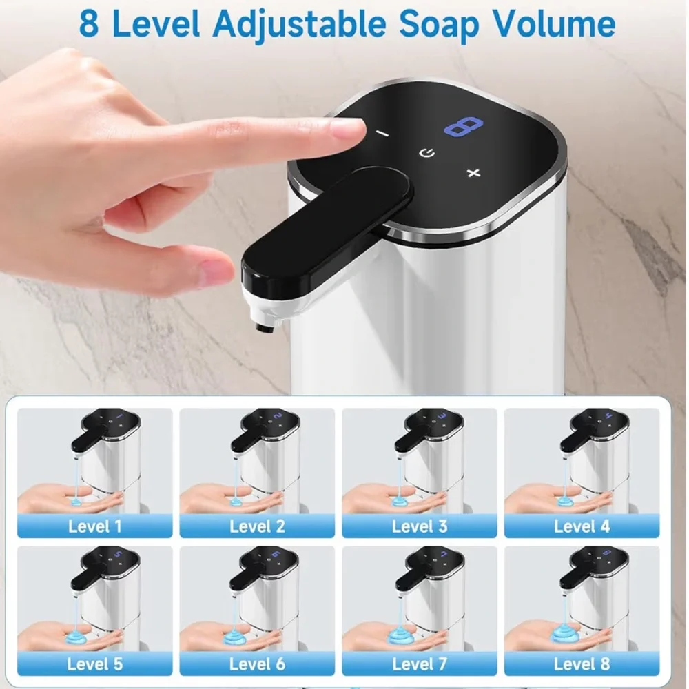 Upgraded Larger Capacity Automatic Dish Soap Dispenser Touchless